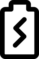 Battery line icon