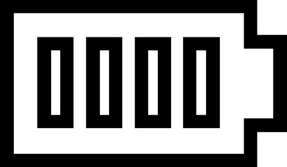Battery line icon