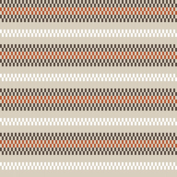 Stripe Fair Isle Seamless Pattern Design