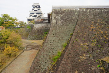 Kumamoto-jo or Kumamoto Castle in Kumamoto, Japan - 日本 熊本県 熊本城	