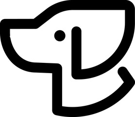 Dog line icon