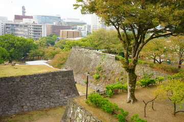 Kumamoto-jo or Kumamoto Castle in Kumamoto, Japan - 日本 熊本県 熊本城	