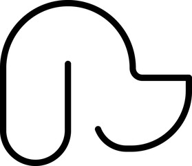 Dog line icon