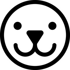 Dog line icon