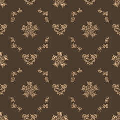 Vector damask seamless pattern background, elegant luxury texture for wallpapers.