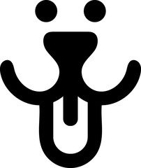 Dog line icon