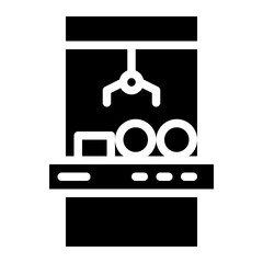 toy machine glyph icon style