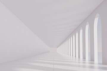 3d rendering different tunnel building
