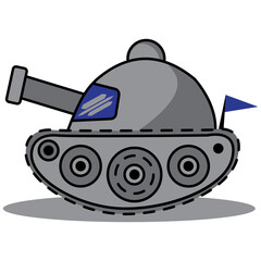 Fototapeta na wymiar illustration of a tank