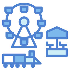 Amusement Park two tone icon style