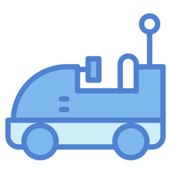 bumper car two tone icon style