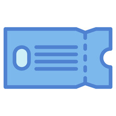 ticket two tone icon style