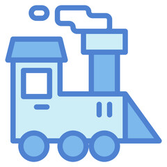 train two tone icon style
