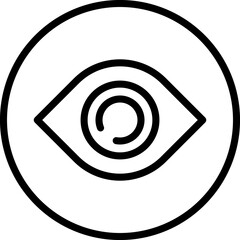 Contact lenses line icon