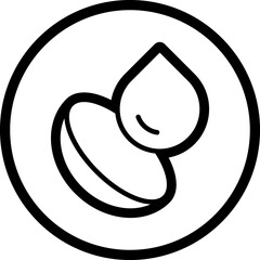 Contact lenses line icon