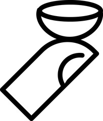 Contact lenses line icon