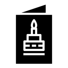 invitation glyph icon style