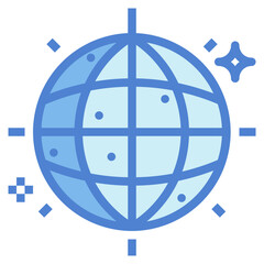 disco ball two tone icon style