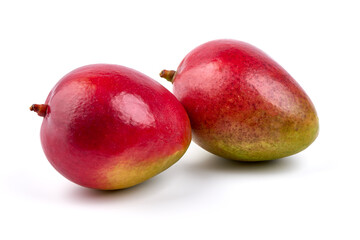 Delicious ripe mango, isolated on white background. High resolution image.