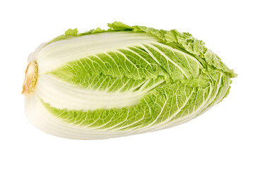 Fresh chinese cabbage, isolated on white background. High resolution image.