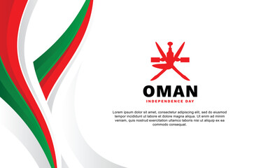 Oman Independence Day Background Event - obrazy, fototapety, plakaty