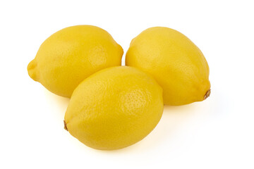 Lemon, isolated on white background.