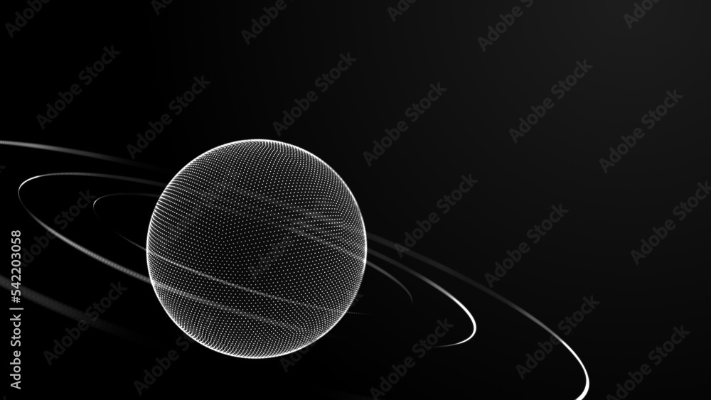 Poster scientific and technical sphere. connection to the global network. protection of cloud data. the con