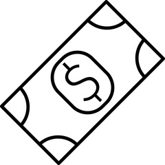 Cash line icon