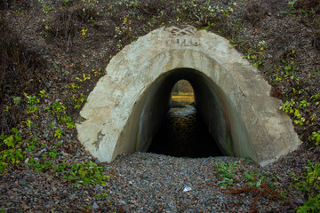 mysterious old tunnel under the railway to drain water