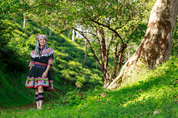 Miao Woman In Traditional Dress