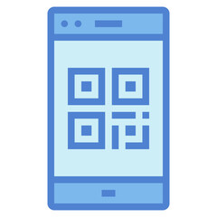 qr code two tone icon style