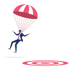 Missed the target-Business failed concept 