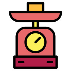 scale filled outline icon style