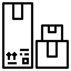 box line icon style