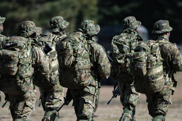 武装したレンジャー隊員（JGSDF army ranger）