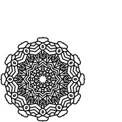 Abstract Mandala Pattern. Vector Illustration