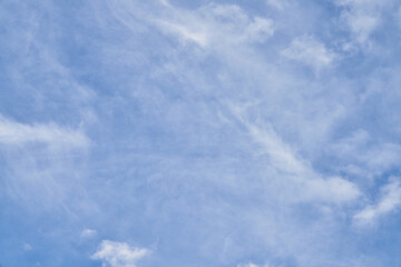 Beatiful blue sky with clouds on a sunny day