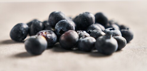  Delicious group of blueberries marble surface