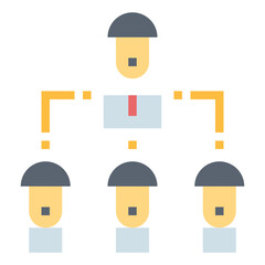 networking flat icon style