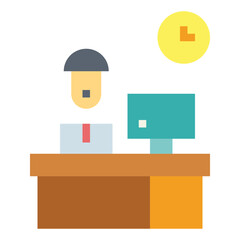 office flat icon style