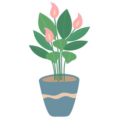 Tropical vector hand drawn leaves