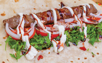 meat with vegetables