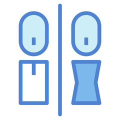 toilet two tone icon style