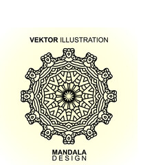 Abstract Mandala Pattern. Vector Illustration
