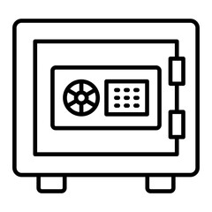 Deposit Box Line Icon