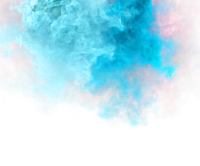 Fototapeta na wymiar Magic smoke sky puffs. Pastel colors 3d render