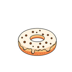 Set of Donuts illustration PNG transparent