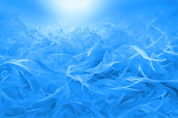 Obraz premium Blue background texture, wavy pattern design , icy windy and curvy illustration winter art 