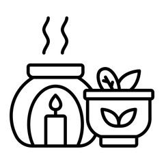 Aromatherapy Line Icon