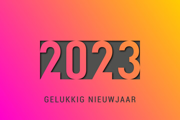 2023 - gelukkig nieuwjaar 2023